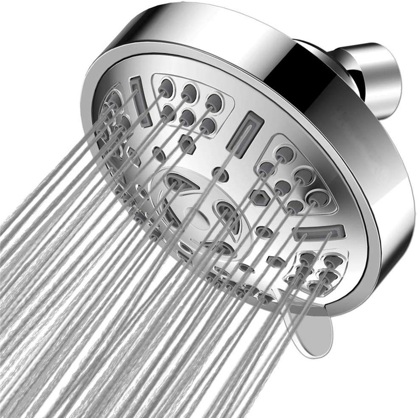 9 Settings High Pressure Shower Head Rainfall Fixed Showerhead