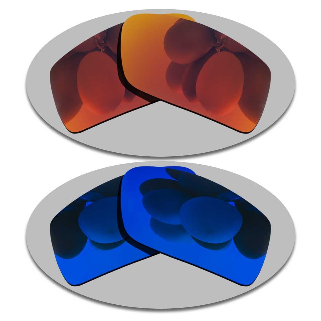 Repuesto de lentes polarizadas rojo fuego y azul profundo para vonzipper Snark