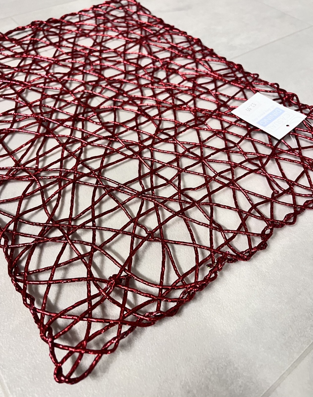 Casual Dining Bird's Nest Placemat 4pc - Red