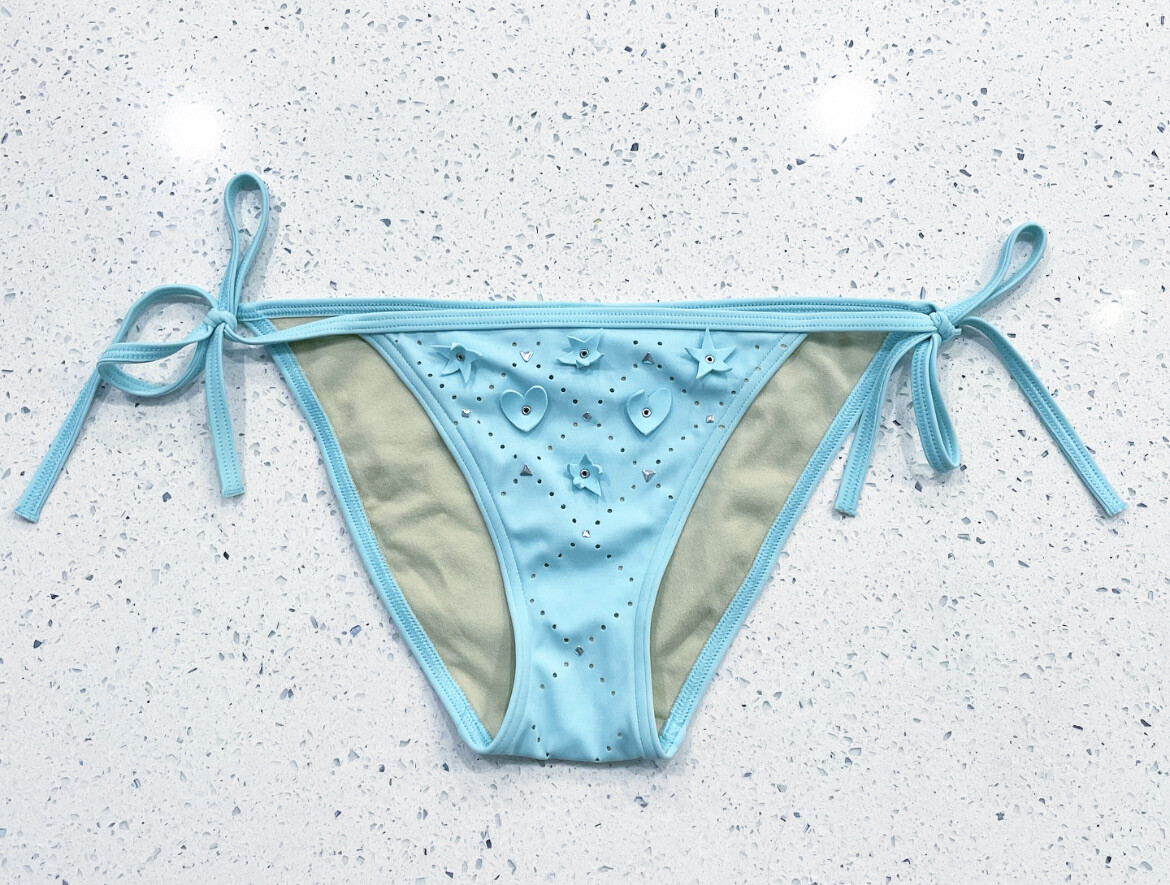 Victoria’s Secret Cute Baby Blue Bikini Bottom XS Gem