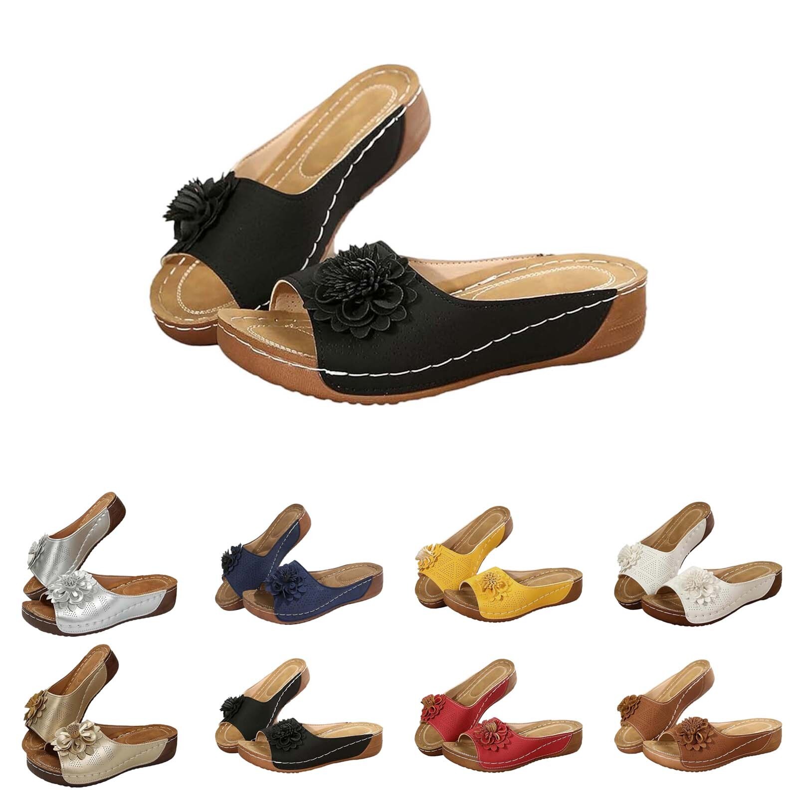 PANTOFOLA D’ORO Sandali donna tacco inclinato fondo spesso tacco inclinato scarpe donna estive