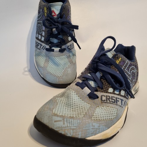 Reebok CrossFit Nano 5 CR5FT Womens Athletic Training Shoes Blue Grey Kevlar 8.5 - Picture 9 of 9
