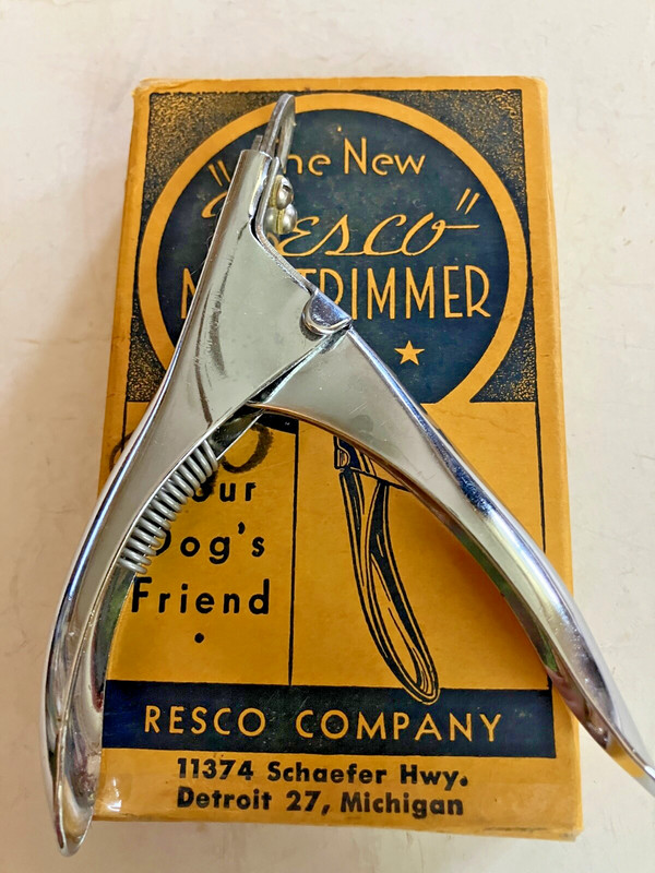 Vintage The New Resco Nail Trimmer Your Dog’s Friend Detroit Mi with Box