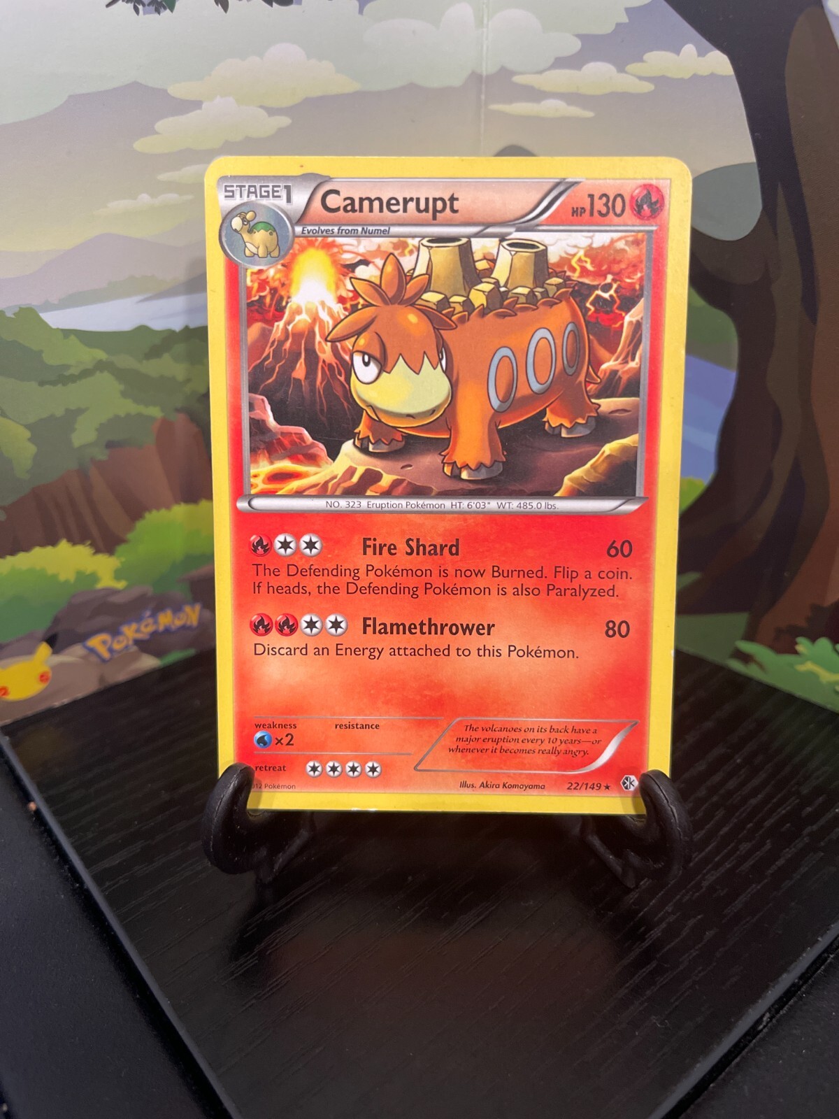 Camerupt 22/149 - Boundaries Crossed - Rare - Pokemon Card TCG - LP