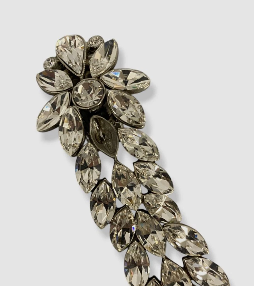 Женские серебряные большие серьги-капли с кристаллами Ben-Amun - Изображение 2 из 2