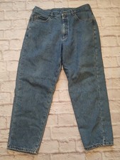 Vintage LL Bean Jeans Mens Sz 38 X 30 Flannel Lined Med Blue Pre Owned USA Made