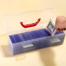 Hard Plastic Storage Box for 200+ Toploaders or 1000+ Trading Cards Sports Cards