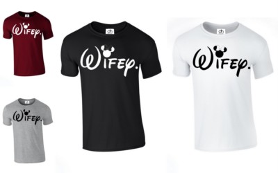 Wifey Freundin Mann Mrs Queen Paar Passendes Top Weihnachten ( Wifey , T-Shirt)