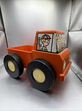Vintage Tupperware Toys Street Cleaner Pick Up Truck MADE IN USA - WORKS!