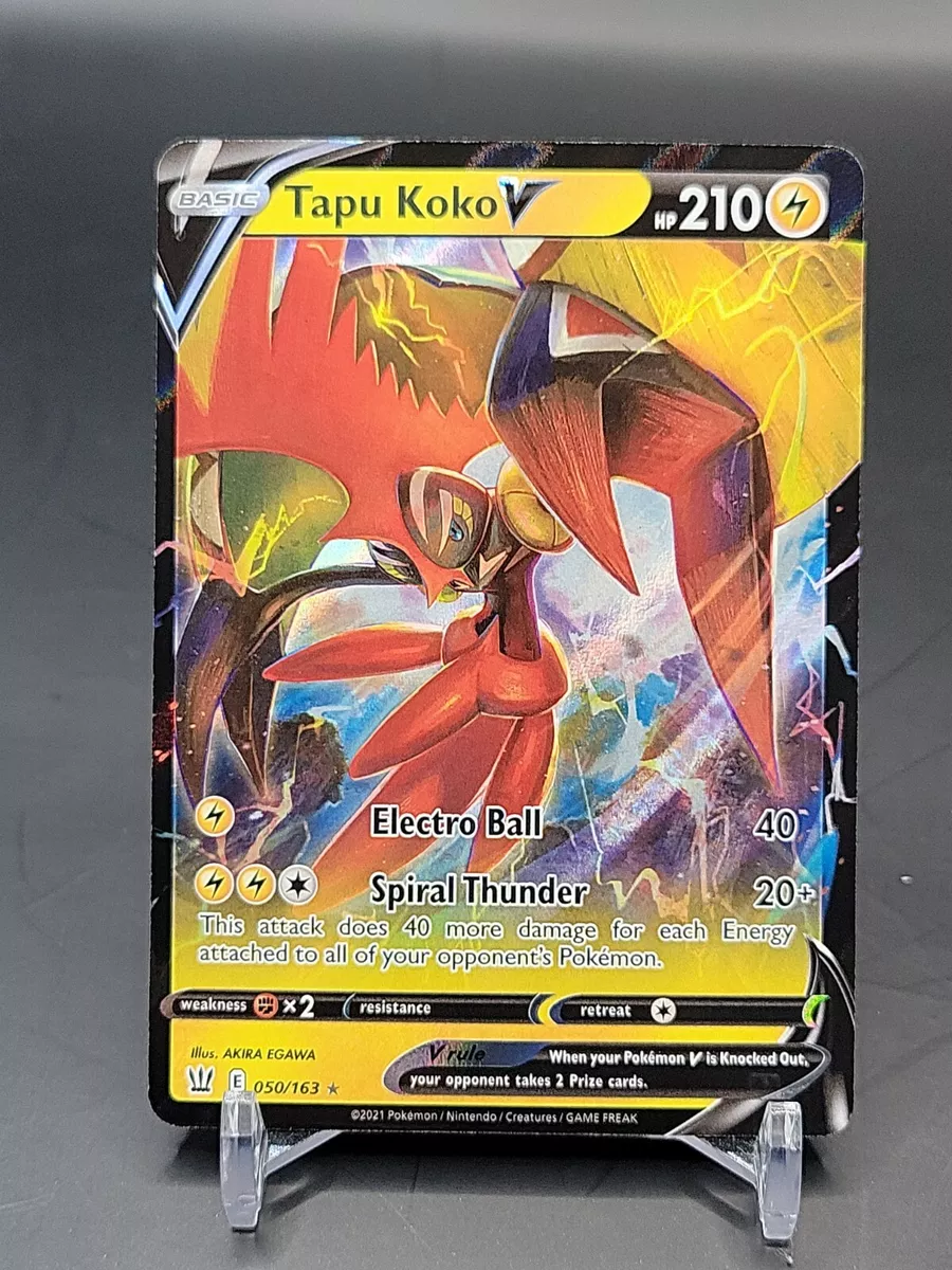 Pokemon TAPU KOKO V 050/163 Battle Styles - ULTRA RARE HOLO - MINT