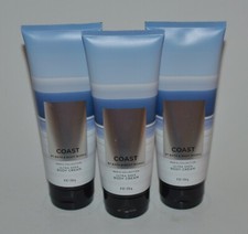 3 BATH  BODY WORKS COAST MEN'S COLLECTION ULTRA SHEA BODY CREAM 8 OZ LOTION