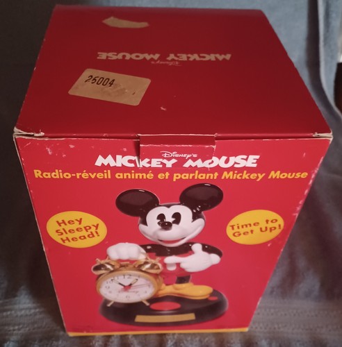 Disney Mickey Mouse TIME TO GET UP SLEEPY HEAD Animated Talking Alarm Clock *NEW - Picture 8 of 14
