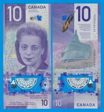 CANADA 10, P 113c 2018 (2024) NEW Sign. Rogers Macklem UNC Polymer Viola Desmond