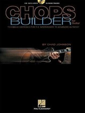 CHOPS BUILDER FOR GUITAR MUSIC BOOK/CD TECHNIQUE EXERCISES VERY RARE NEW ON SALE