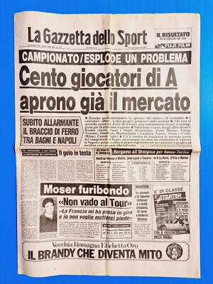 Dello Sport magazine January 10, 1985 Francis Moser-Tour De France