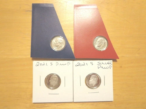 2021 P D S S Roosevelt Dime Silver & Clad Proof Sealed Mint Cello PDSS