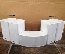 5 Mint Bose Jewel Double Cube Speakers White Includes Center Channel Horizontal