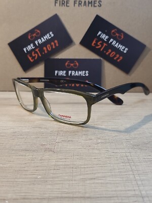 Carrera CA6605 BED Copper Green Havana 54-15-140 Full Rim Eyeglasses Frames 