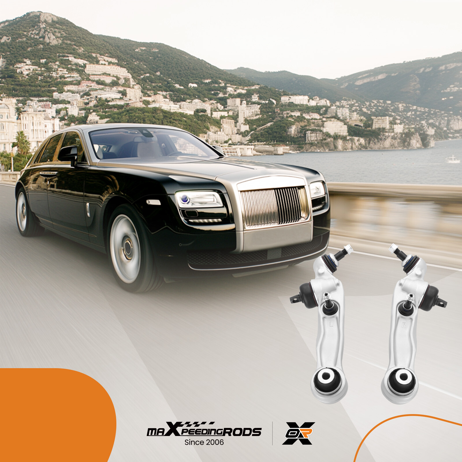 2x Front Lower Control Arms For 08-19 Rolls Royce Ghost Dawn Wraith 31126782182