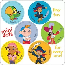 60 Disney Jake the Pirate Dot Stickers Party Favors Teacher Supply chore chart