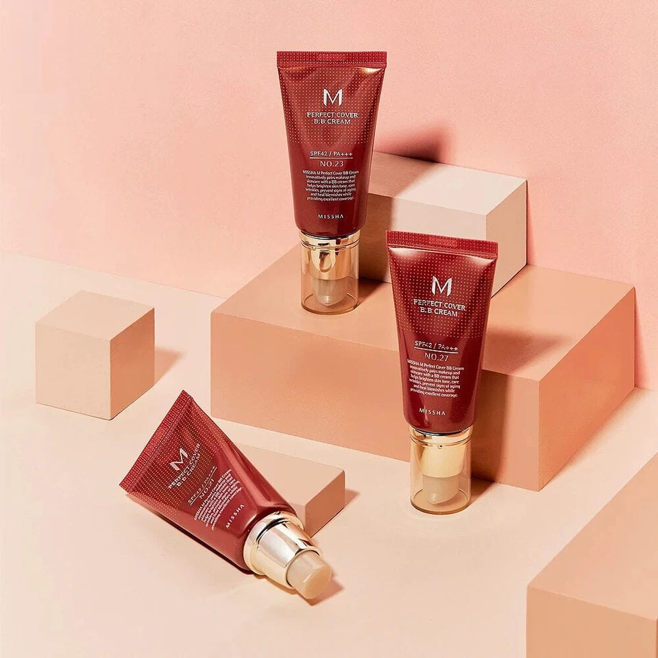 MISSHA M Perfect Cover BB Cream SPF42 PA+++ #21 Light Beige - Image 3 of 3