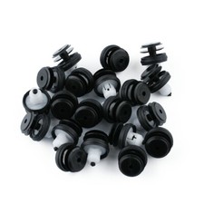 Pack of 20 For 51417325082 Door Trim Panel Clip with Seal Black/White