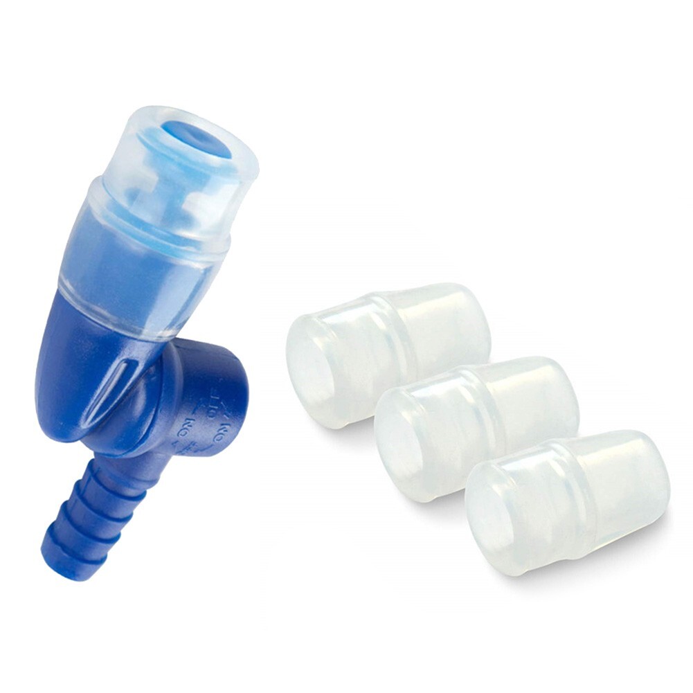 Hydration Pack Bite Valve Replacement with 3 Silicone Mouthpieces for