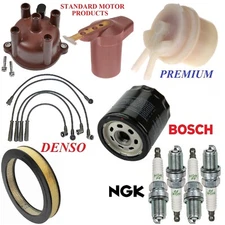 Tune Up Kit Filters Cap Rotor Wire Plugs for Toyota Pickup L4; 2.4L 1982-1983