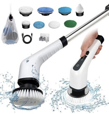 Elektrische Reinigungsbürste Electric Spin Scrubber Schnurlos mit 8 Reinigungen