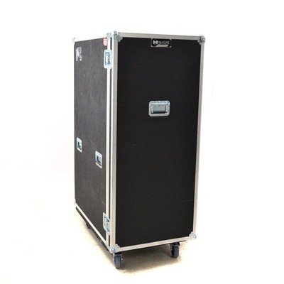 Maxline Custom Cases 42'' x 27'' x 67'' ATA Rack Utility Road Flight Case w/ Ramp