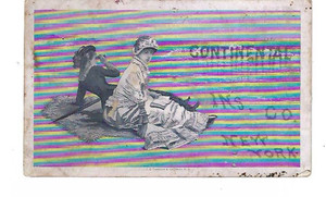 Continental Insurance Company postcard 1880s Pacific Missouri agent CNA