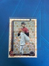 2025 Topps Series 2 SHANE BIEBER Holiday Sun Parallel Guardians #379