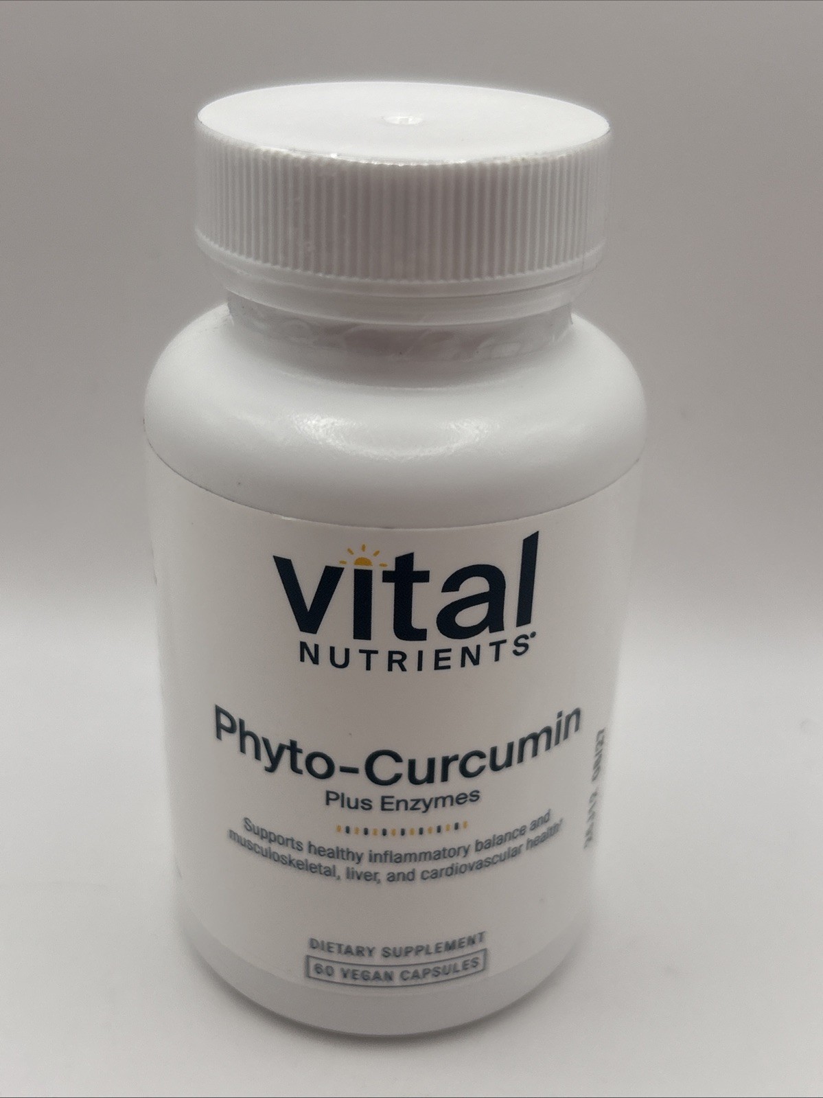 Vital Nutrients Phyto-Curcumin 60 vegan capsules Exp 08/27