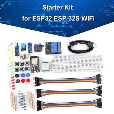ESP32 Basic Starter Kit with PIR Sensor & Storage Box for Arduino Projects