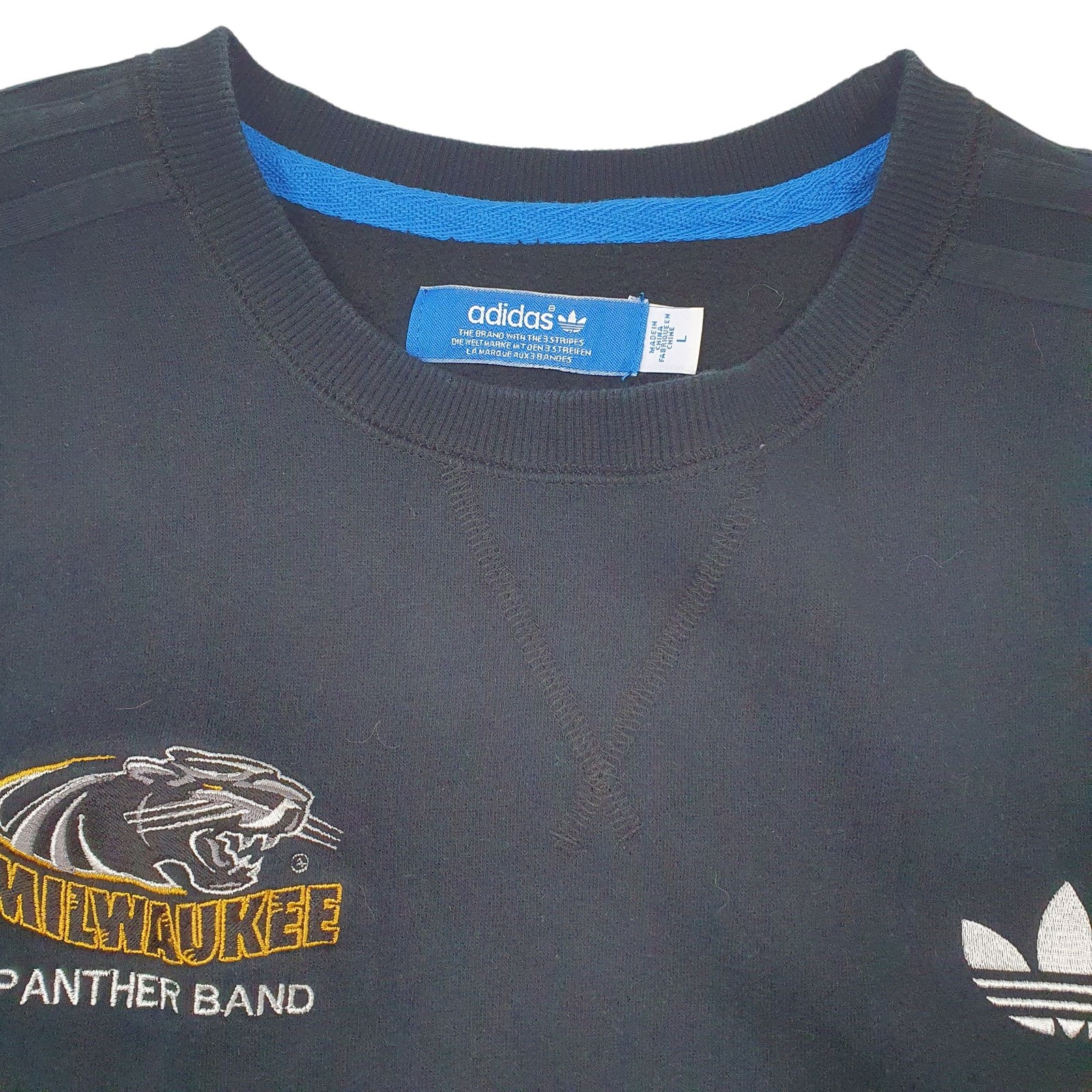 ADIDAS Crewneck Milwaukee Panther Band Jumper Sweatshirt Mens L image 2