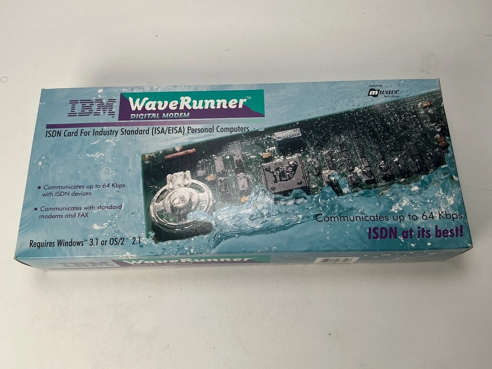 IBM WaveRunner Digital Modem ISDN Card 73G1393 New Sealed - Image 2 of 4