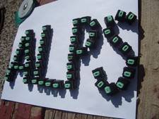 KEYSWITCHES: SKCL "CLONE GREEN ALPS" SWITCHES, LOT-OF-TEN  11.11  5.25 S/H