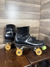 Vintage Roller Skates Roller Derby Brand Black Mens Sz 11 Blazer Belair Wheels