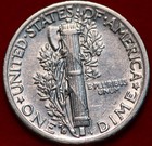 Uncirculated 1936-D Denver Mint Silver Mercury Dime — photo 2