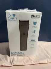 Wahl Bravura Professional Pet Animal Grooming Cordless Hair Clipper Kit Gunmetal