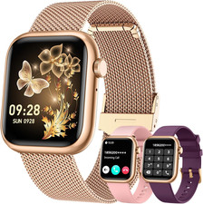 Smartwatch Women Fitness Tracker Watch: Gold Smart Watches for Women Make Answer