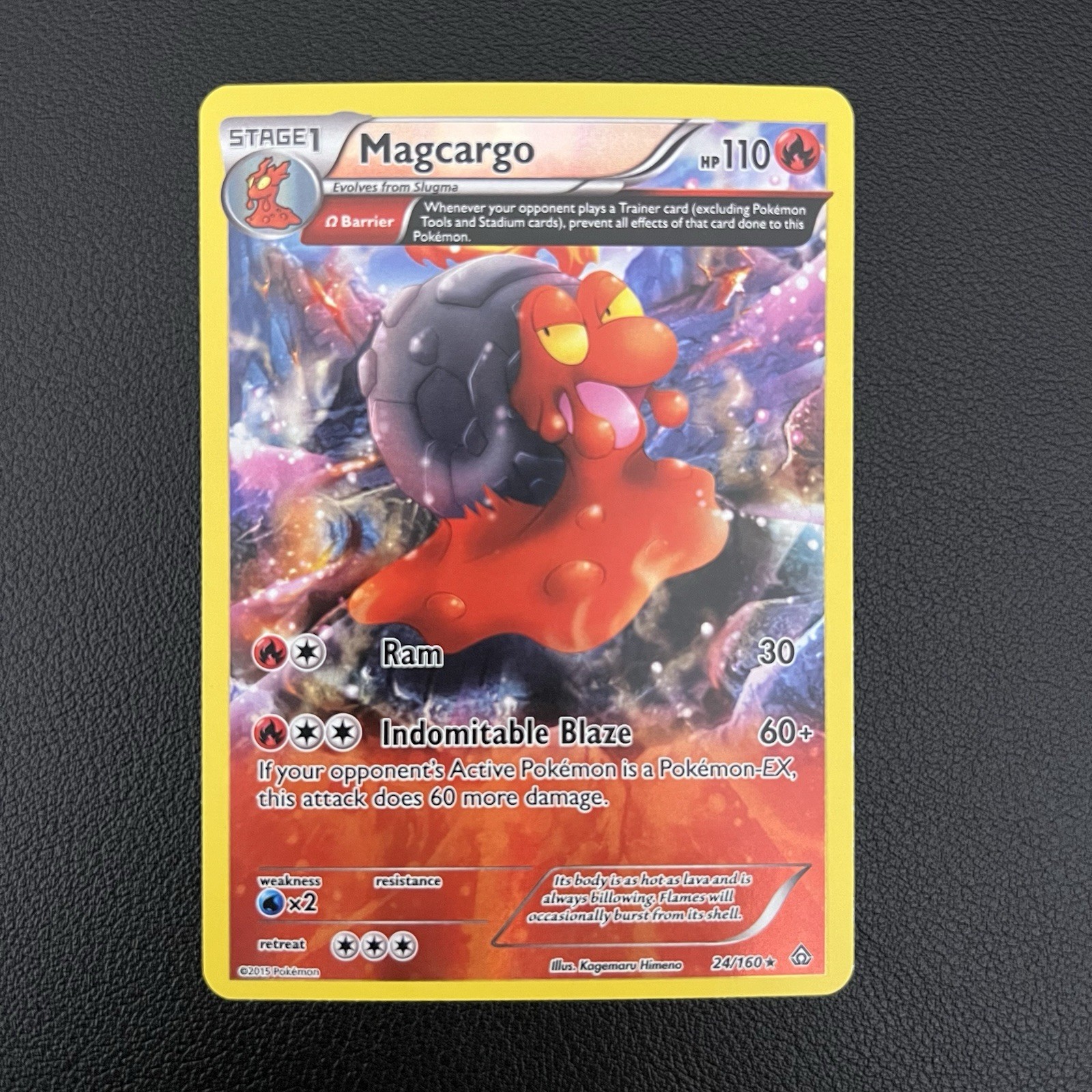 Pokémon TCG Magcargo (Omega) Primal Clash 24/160 Rare Reverse Holo - NM