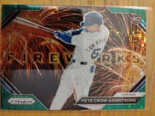 Pete Crow-Armstrong - Green Pulsar Prizm Fireworks 15/25 - 2024 Prizm Baseball