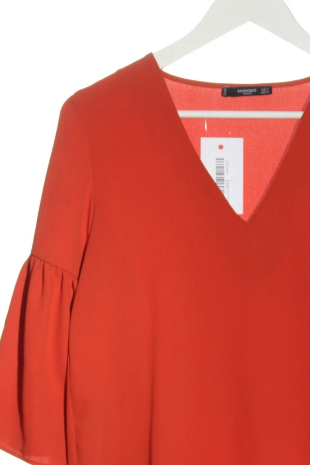 MANGO Vestido estilo flounce Mujeres Vestido Talla EU 36 naranja claro - Imagen 3 de 4