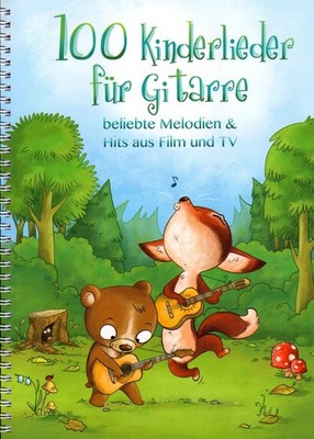 100 Kinderlieder für Gitarre - Melodien & Hits aus Film und TV Songbook Noten