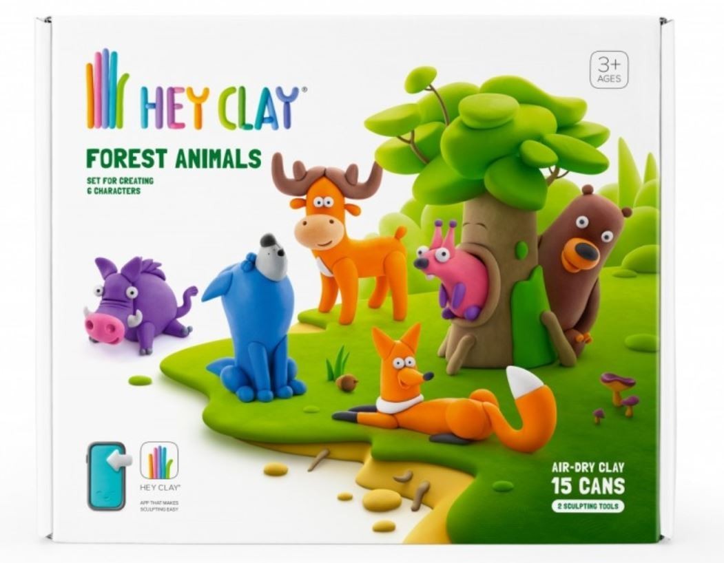 5904754607858 Plastic mass Hey Clay forest animals Tm Toys 7190₽