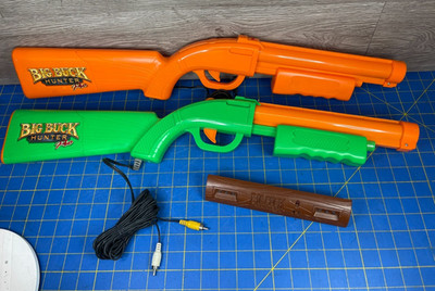 Big Buck Hunter Pro Guns With Sensor Bar 2009 Jakks Plug In & Play