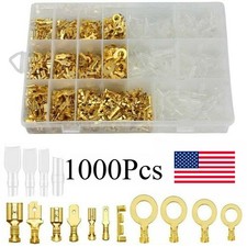 1000X Wire Crimp Connectors Assortment Spade Male Female Terminals Electrical US