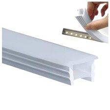 16.4ft/5m Silicone Soft LED Channel System, Flexible U Shape Tube LED Light S...