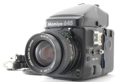  Mamiya 645 Pro AE Finder Sekor C 55mm F/2.8 N Objektiv Kurbel [Exc+5 mit Ri...